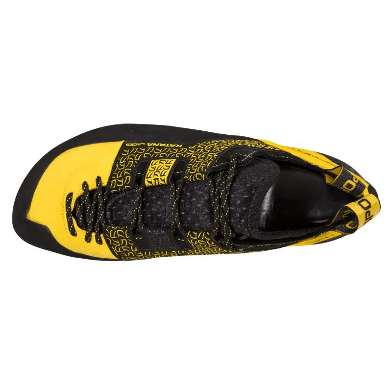 La Sportiva Katana Lace Climbing Shoe in Black/Yellow-6